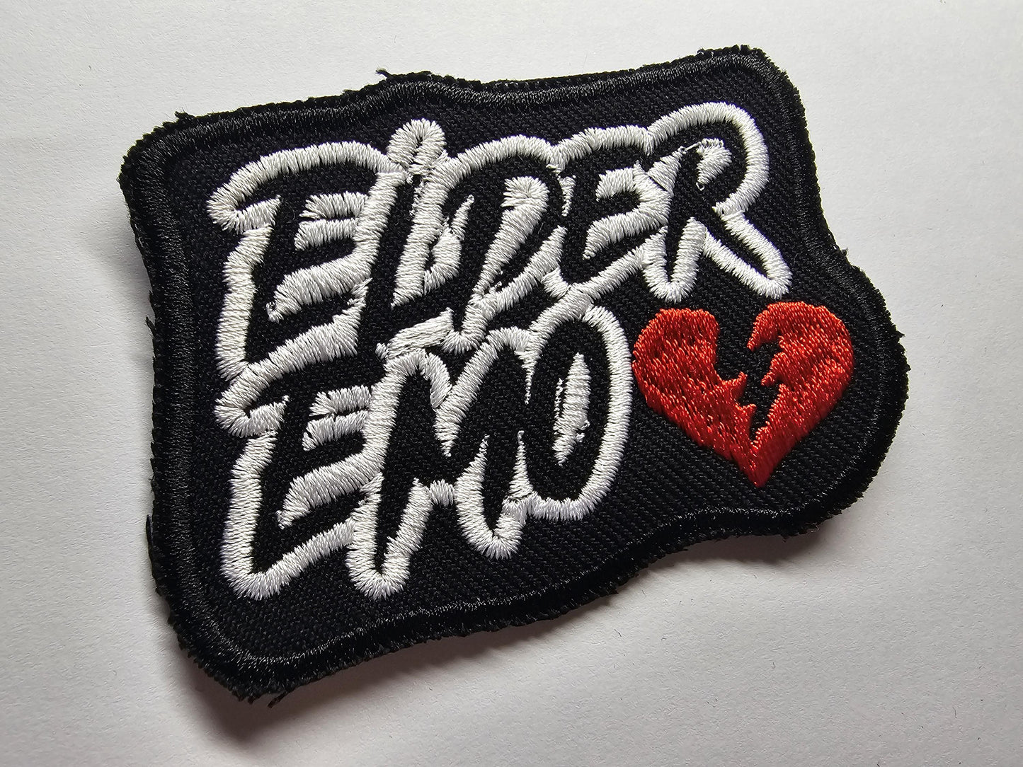 Elder Emo Kid Embroidered Patch Pop Punk Metalcore 00s Culture Throwback