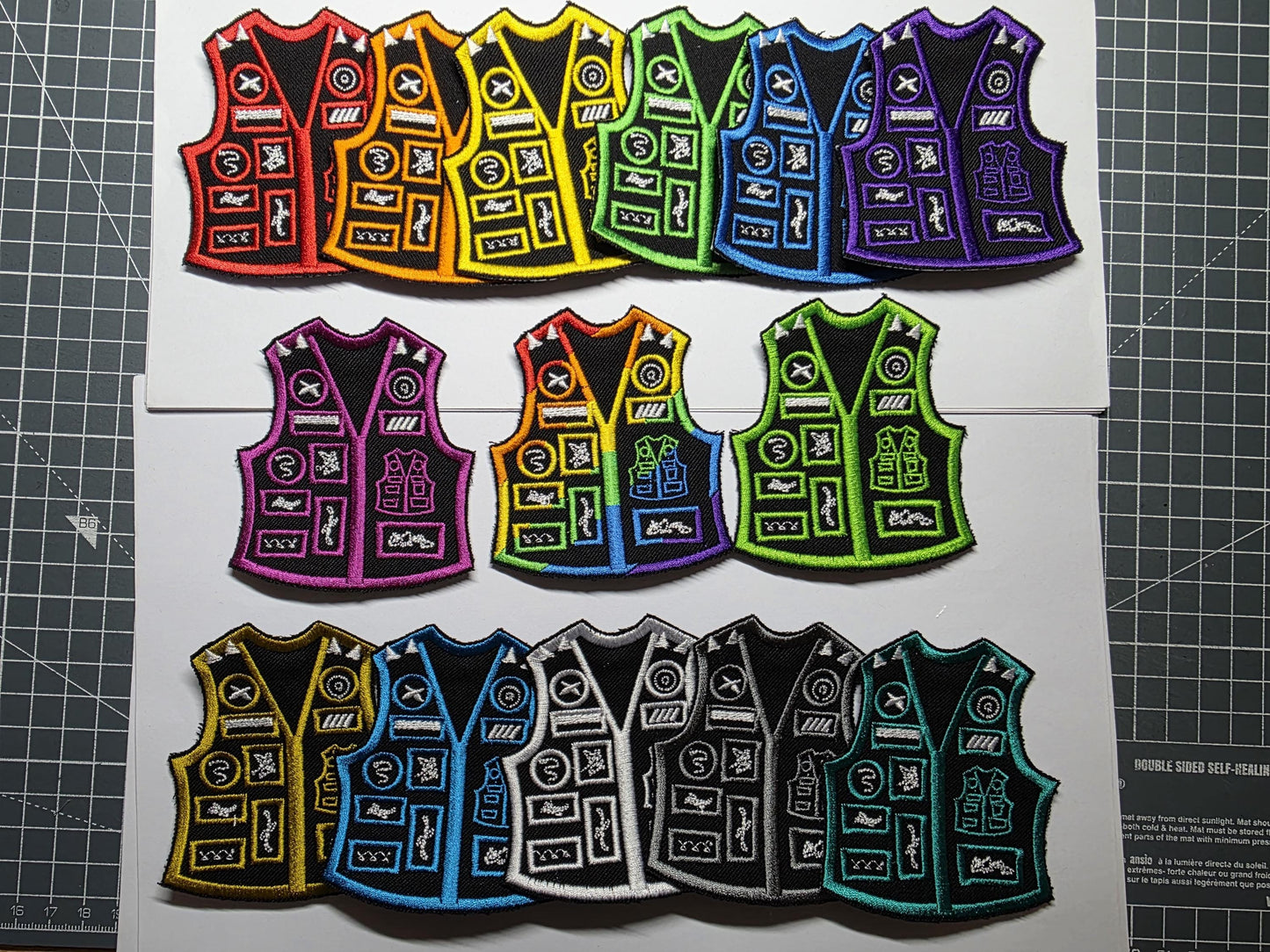 Battle Jacket Meme Patches Embroidered Mini Battle Vest Funny Patches Vestception
