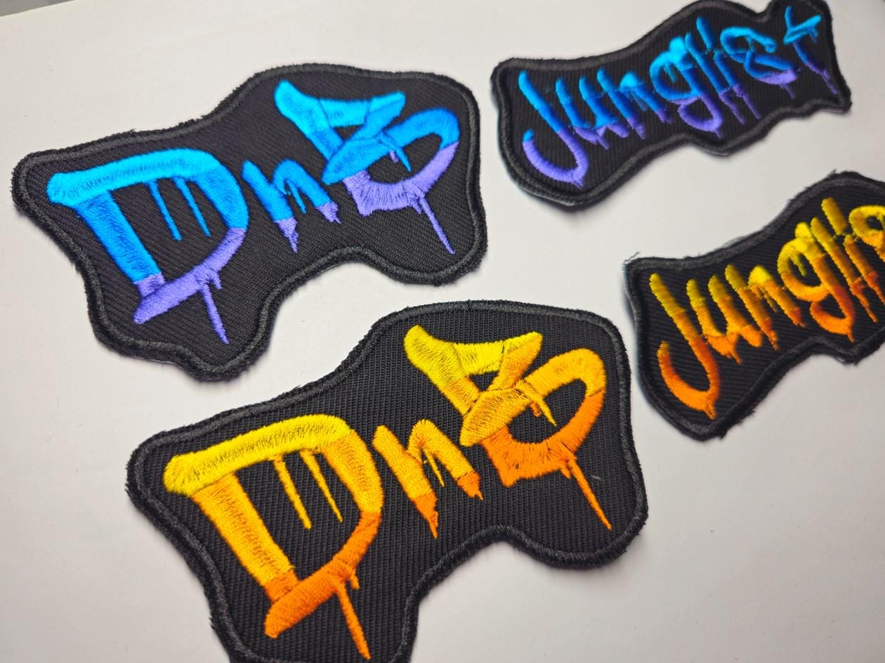 Drum and Bass Junglist Embroidered Patch