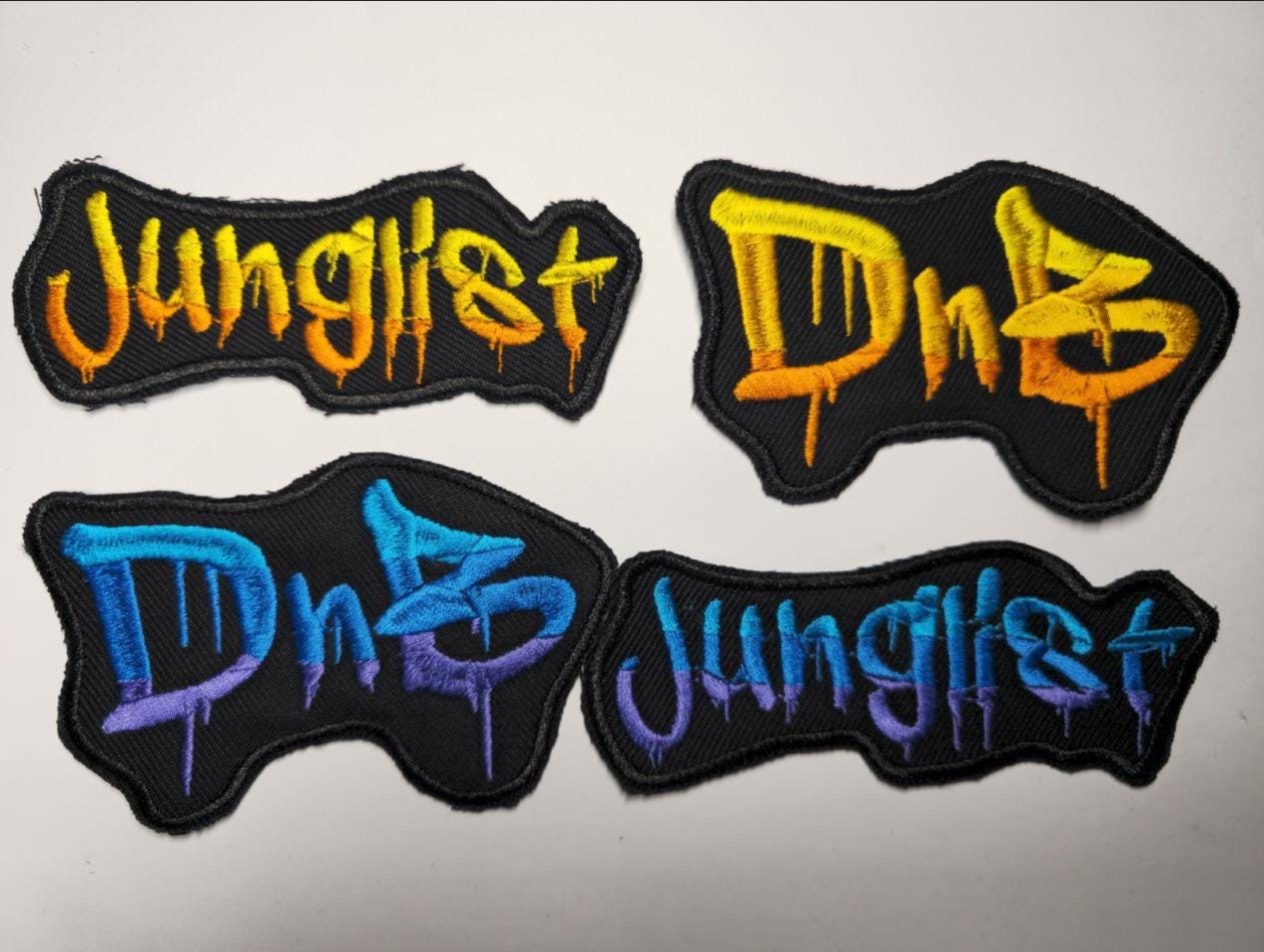 Drum and Bass Junglist Embroidered Patch