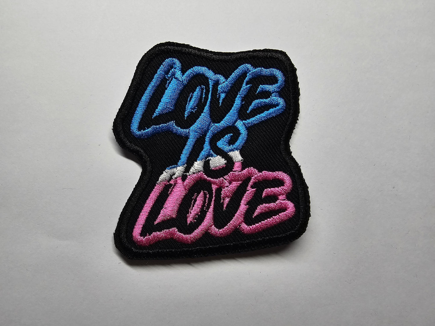 Love is Love Trans Embroidered Patch