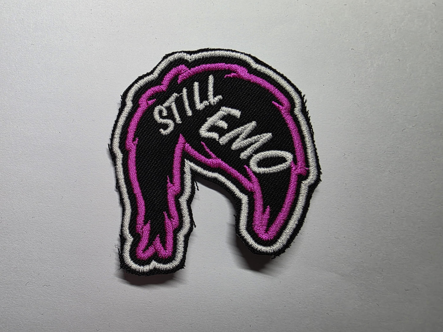 Still Emo Bangs Hair Embroidered Patch
