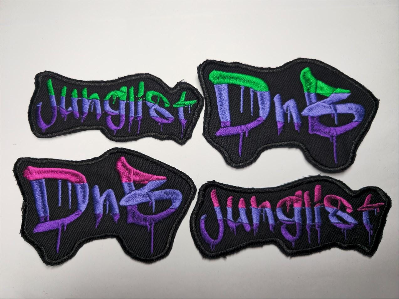 Drum and Bass Junglist Embroidered Patch