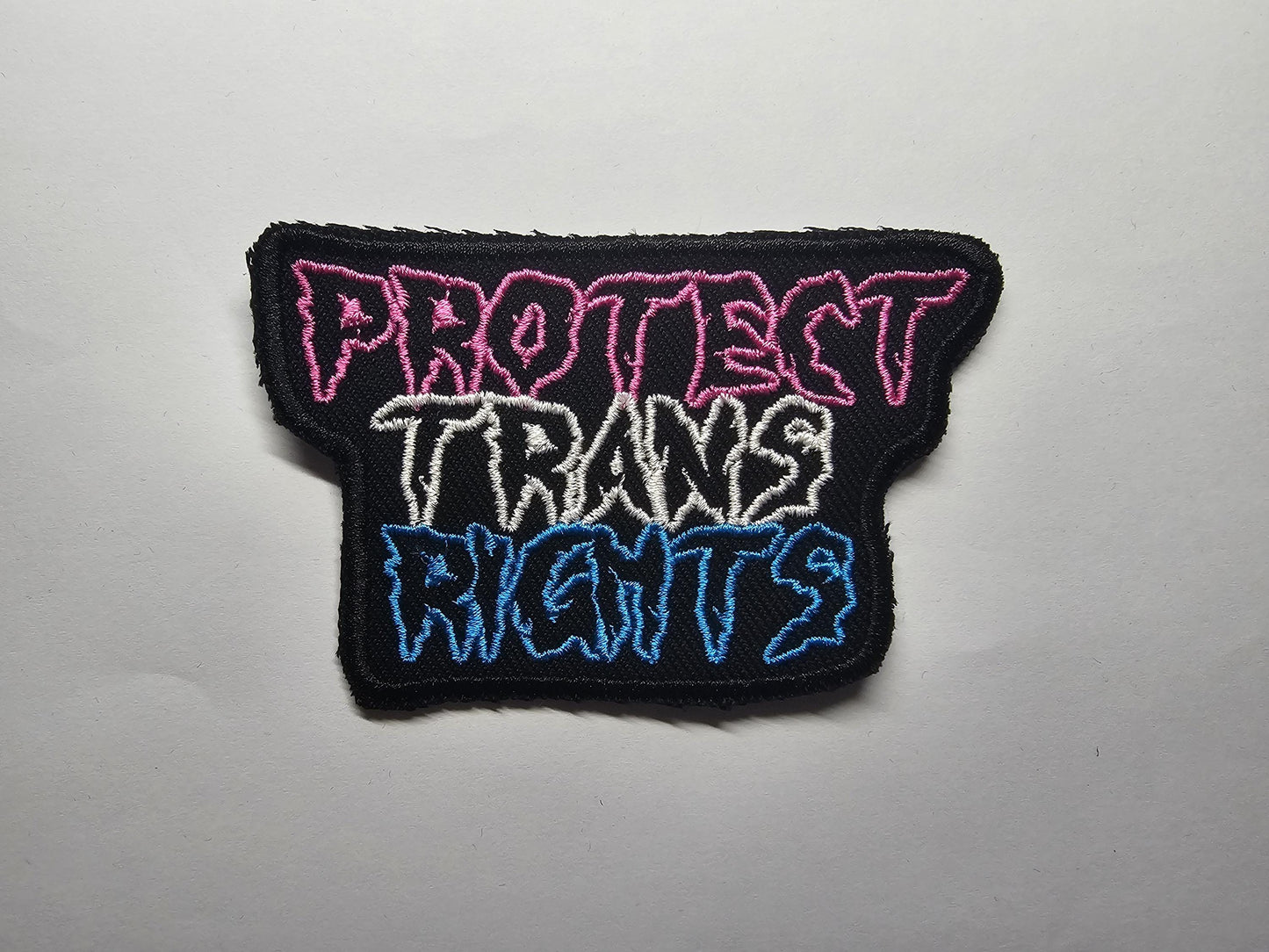Protect Trans Rights Metal Embroidered Patch