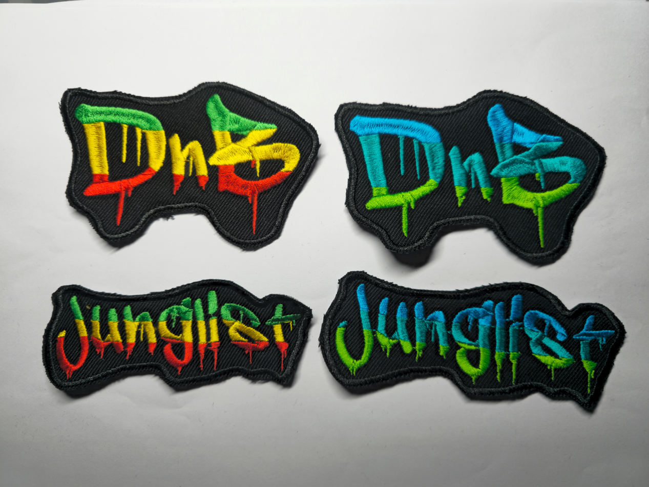 Drum and Bass Junglist Embroidered Patch