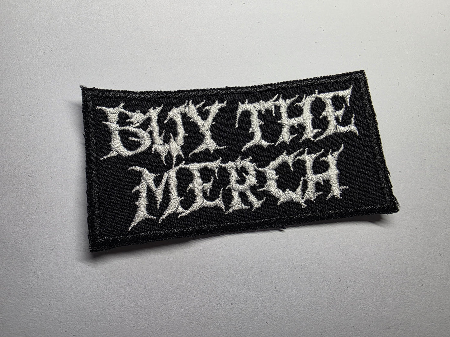 Buy The Merch Support Local Bands Patch Music Scene Badge Embroidered