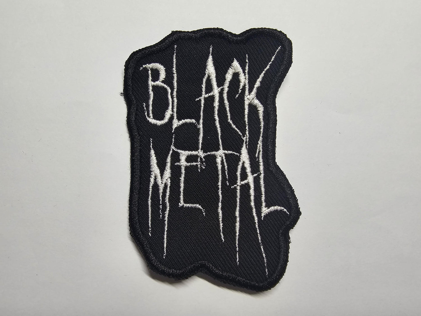 Black Metal Embroidered Patch