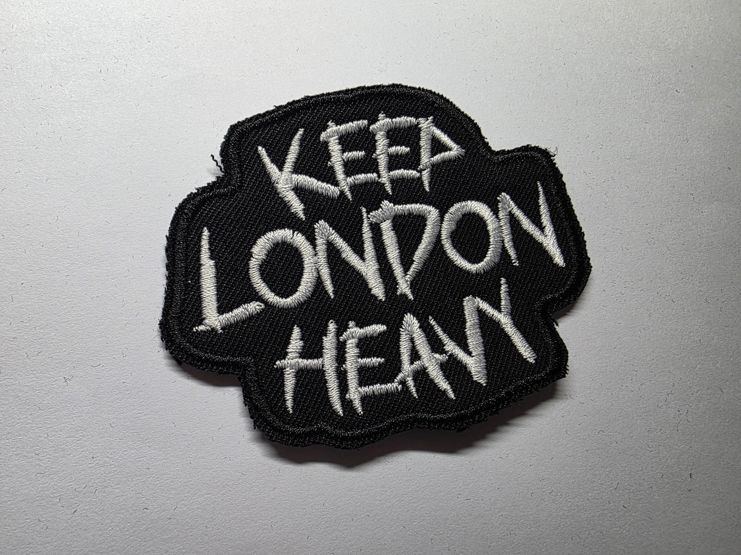 Keep London Heavy Support Local Bands Patch Music Scene Badge Embroidered