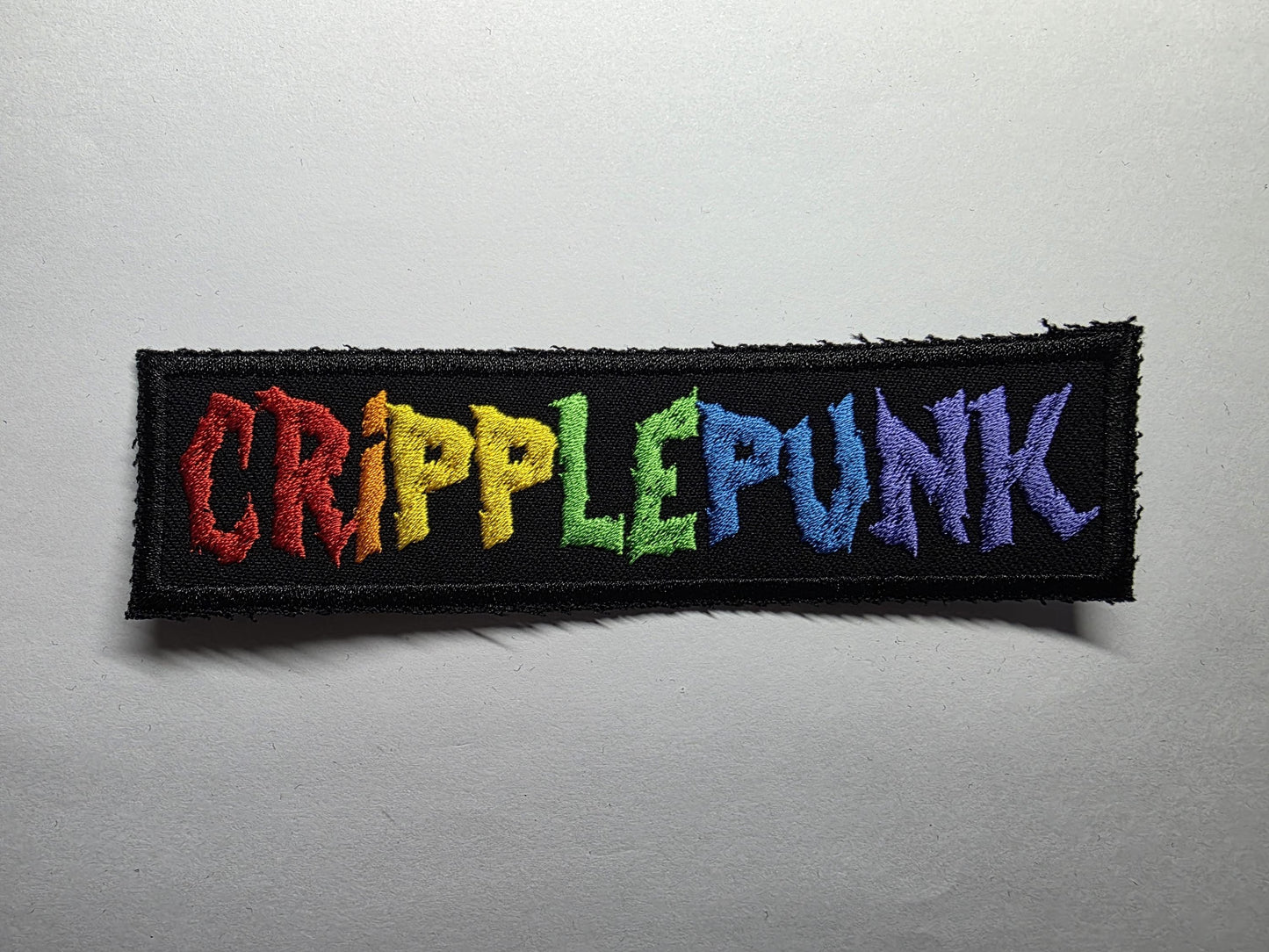 Cripple Punk Disability Rainbow Embroidered Patch