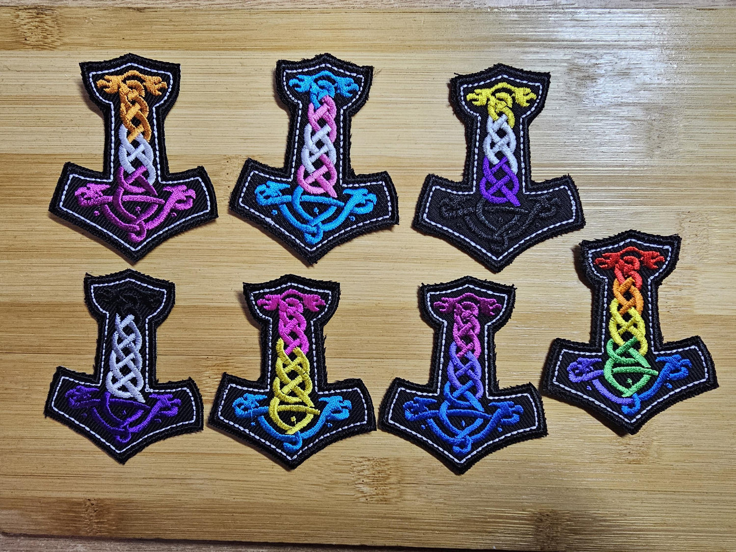 Protection Trans Flag Bindrune Viking Patch