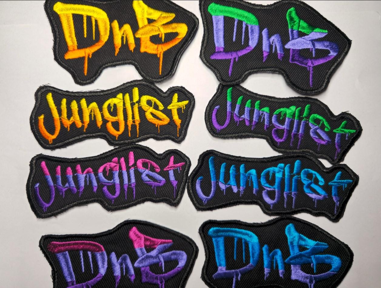 Drum and Bass Junglist Embroidered Patch