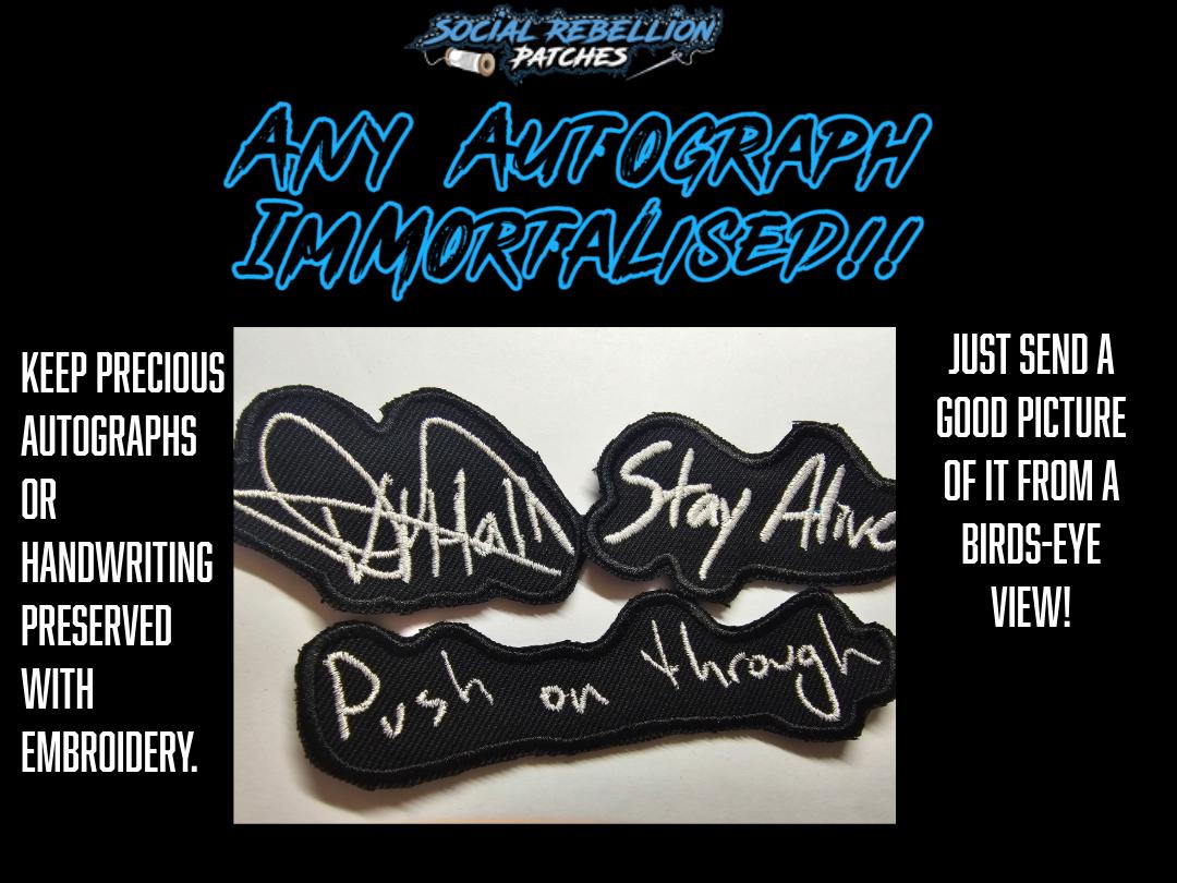 Autograph and Handwriting as a Custom Patch