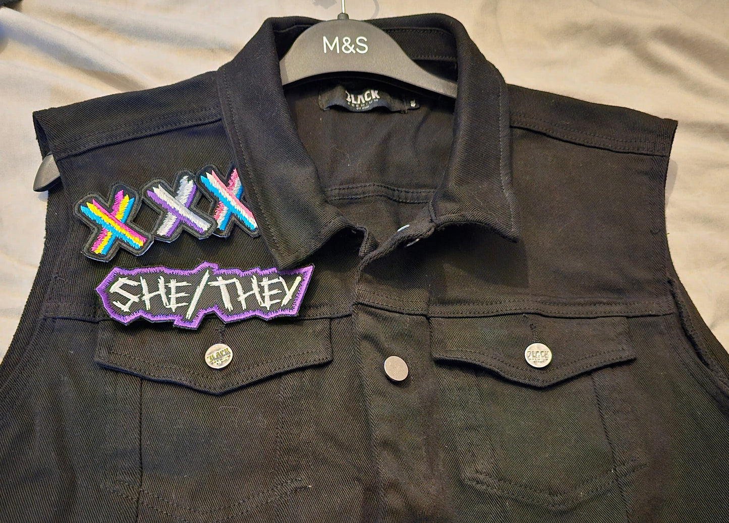 Subtle Pride Flag Embroidered Patches Punk Skater Style with Vibrant Colours