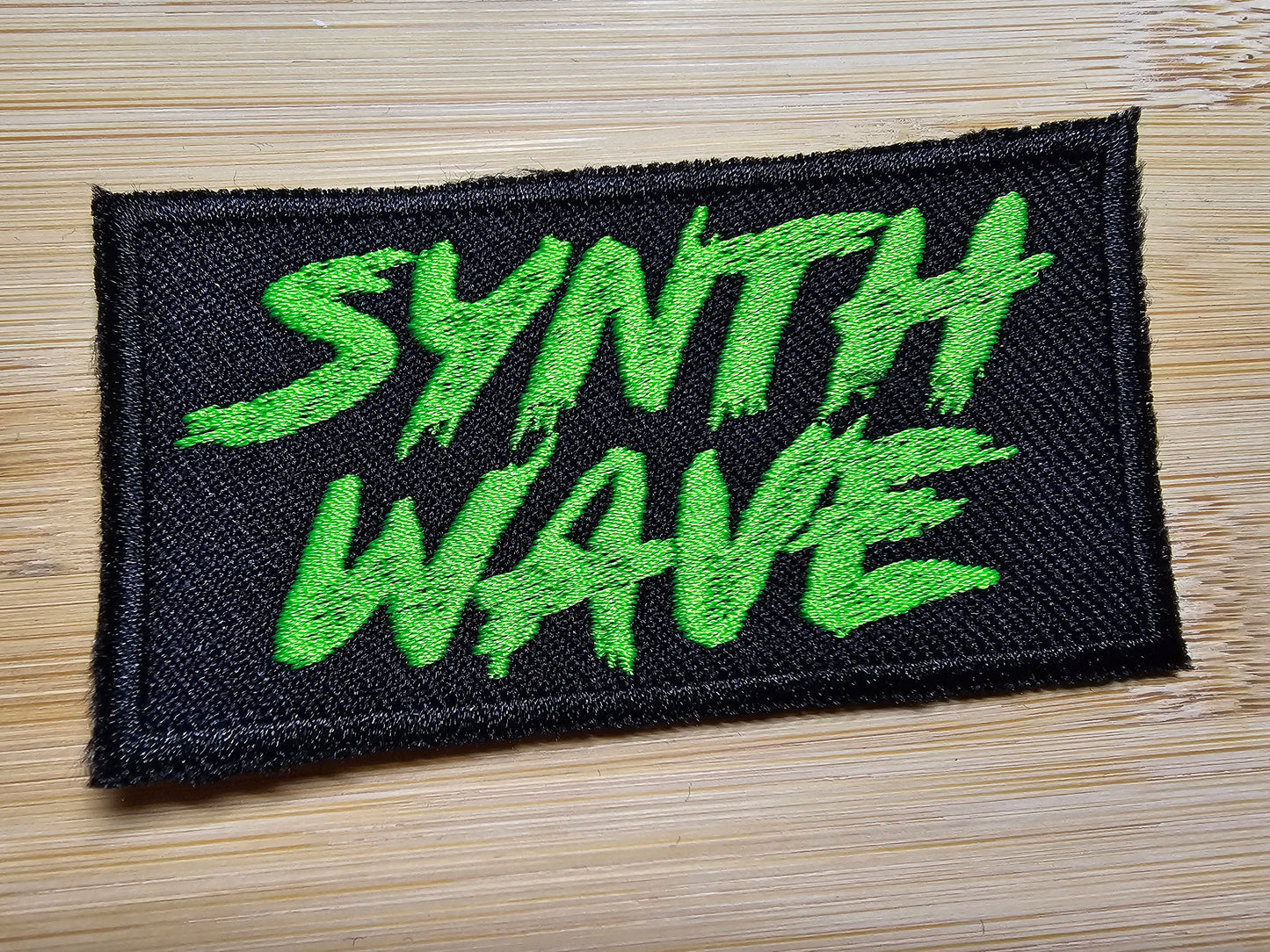Synthwave Green Iron on Embroidered Patch carpenter brut Retro 80s Patch Darkwave Wall Decoration