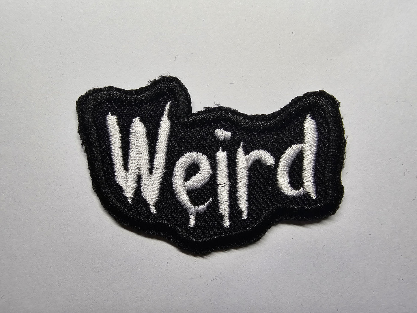 Weird Introvert Neurodiverse Embroidered Patch Gothic