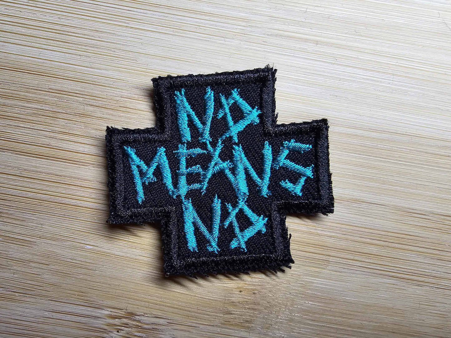 No Means No Iron or Sew Embroidered Patch Anarchist Politics Feminist Leftist Patches Misogyny Protect Women