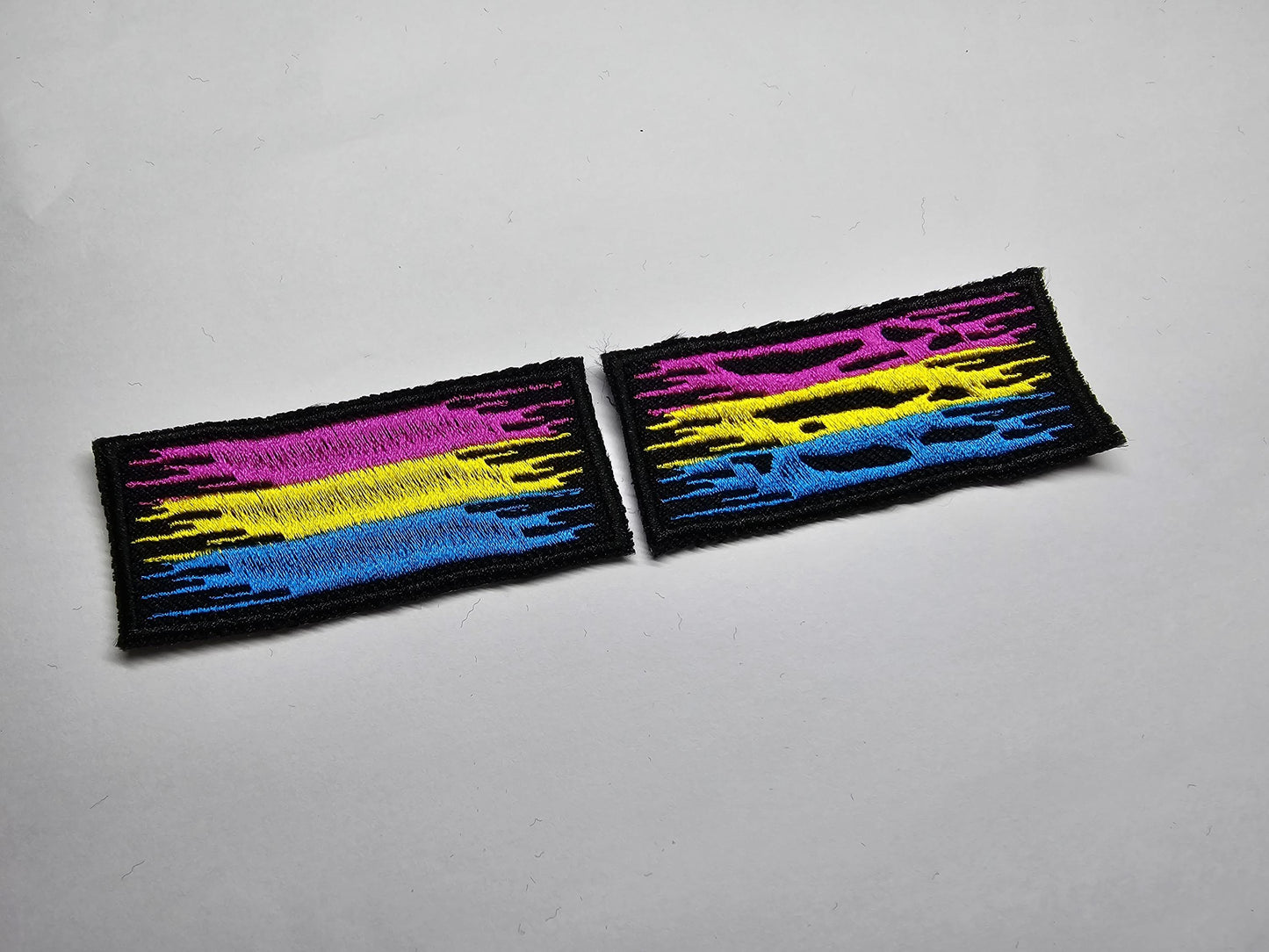 Grunge Pride Flag Embroidered Patches