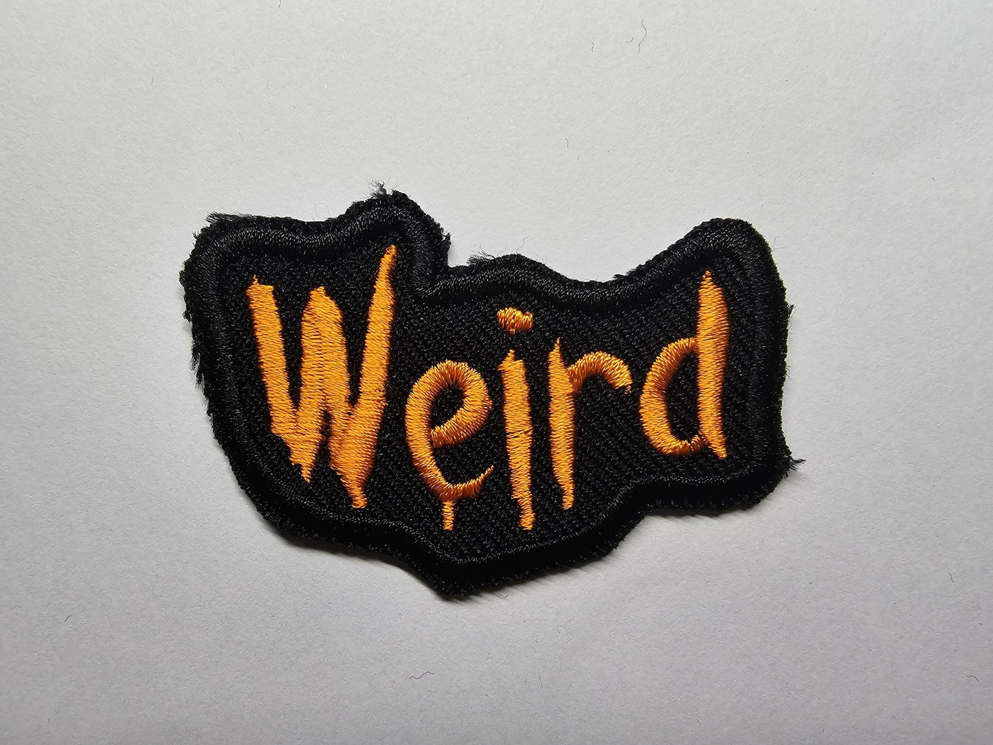 Weird Introvert Neurodiverse Embroidered Patch Gothic