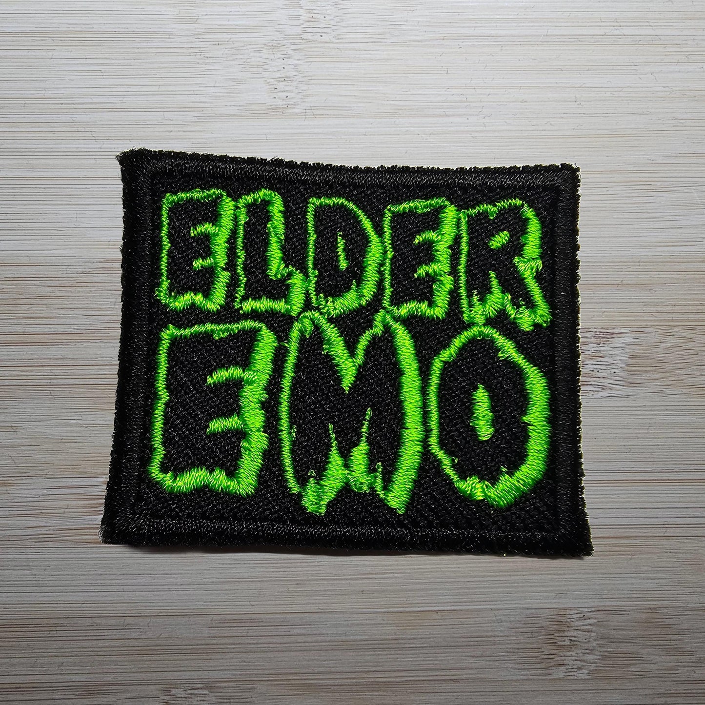 Elder Emo Kid Embroidered Patch Pop Punk Metalcore 00s Culture Throwback