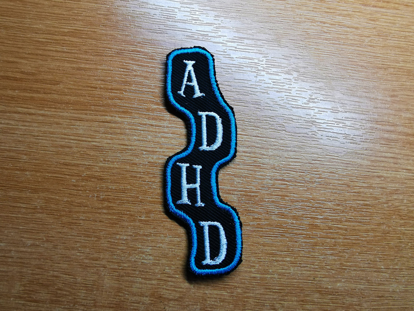 ADHD Embroidered Patch Neurodivergent Squiggle