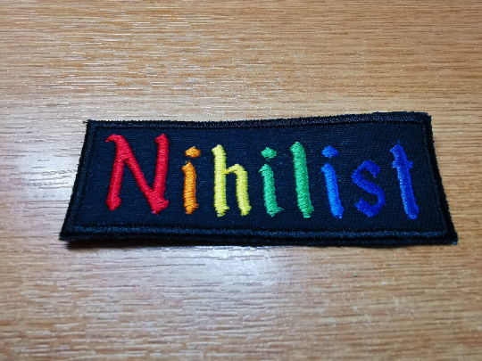 Nihilist Embroidered Patch Rainbow