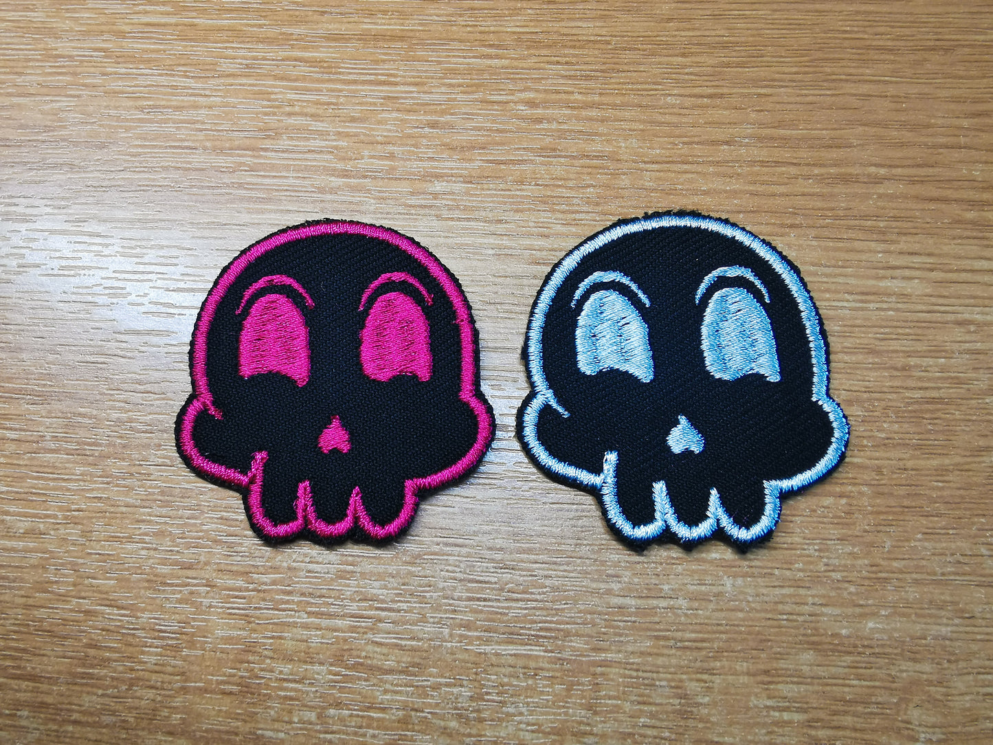 Cute Punk Skulls Embroidered Patch Artwork