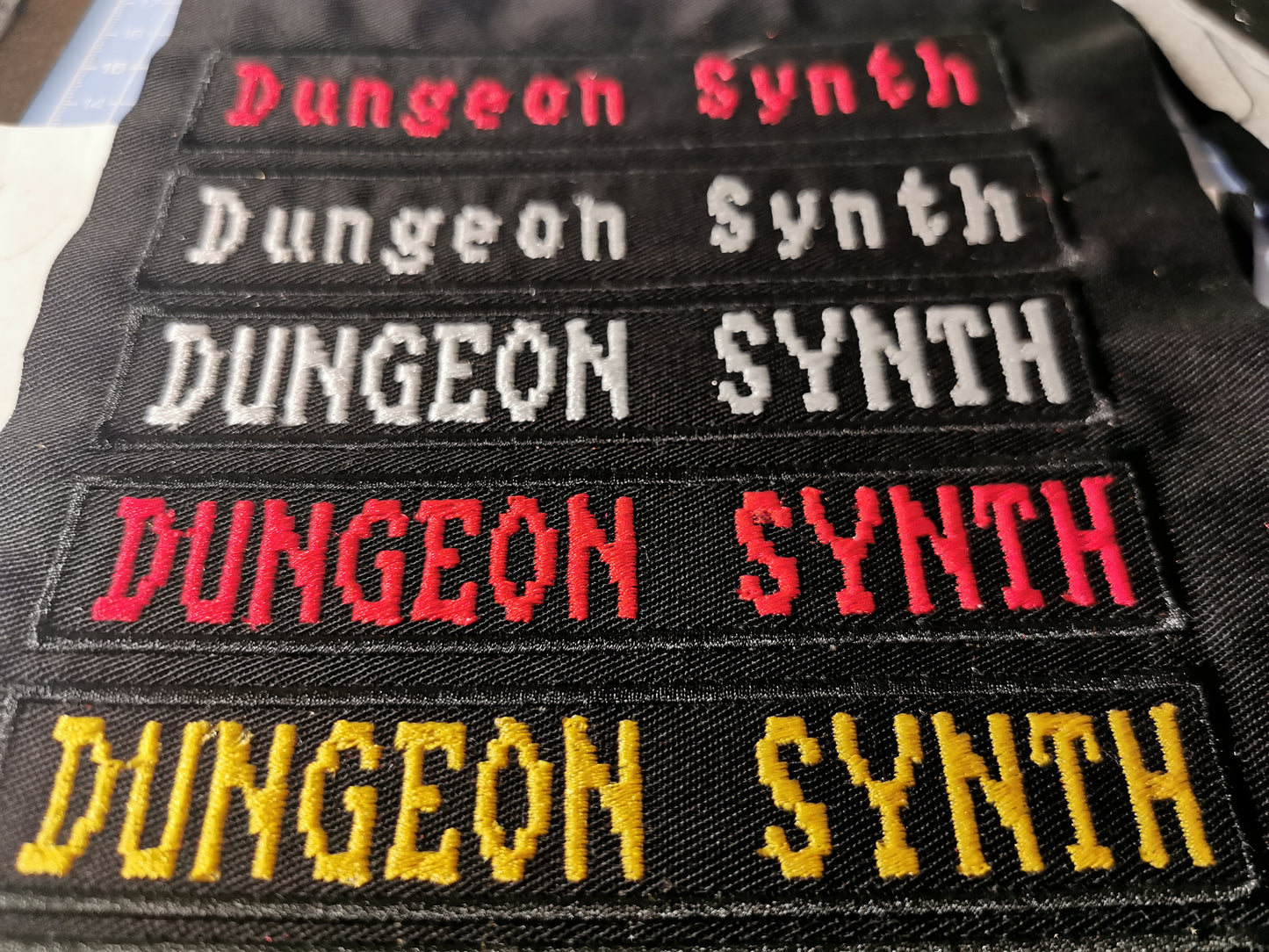 Dungeon Synth Embroidered Patch 8-Bit Retro Style