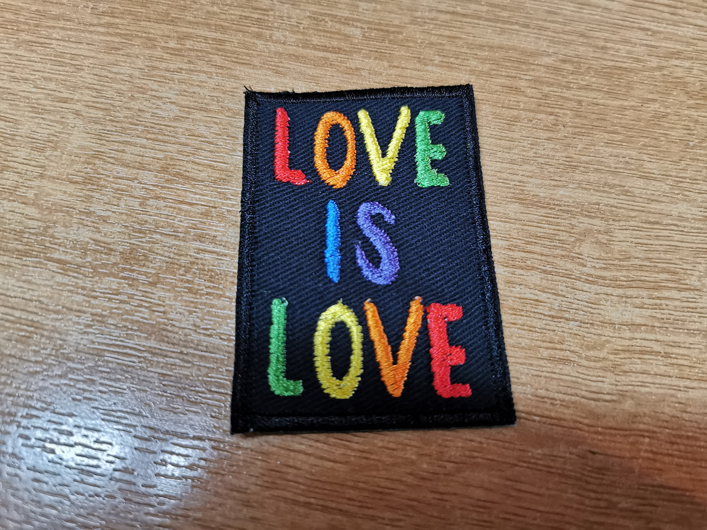 Love is Love Embroidered Patch Rainbow LGBTQ+ Patches