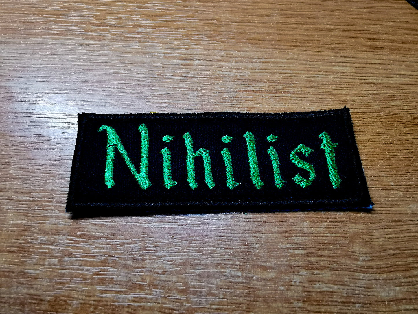 Nihilist Embroidered Patch Emerald Green