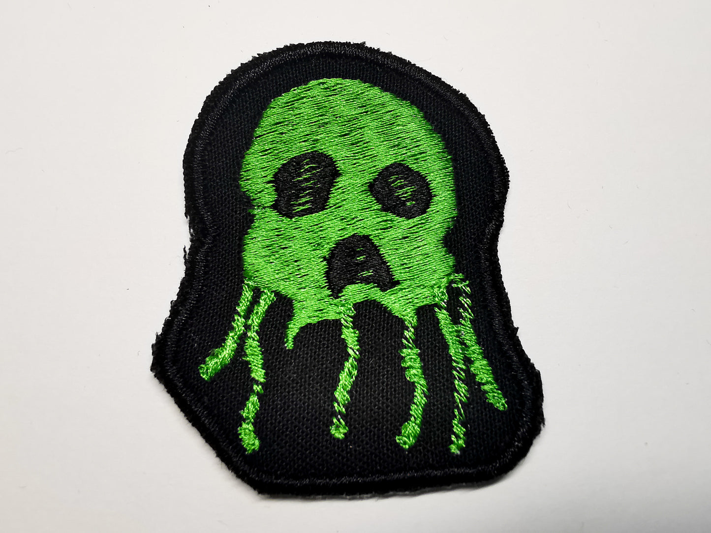 Creepy Jellyfish Skull Embroidered Patch