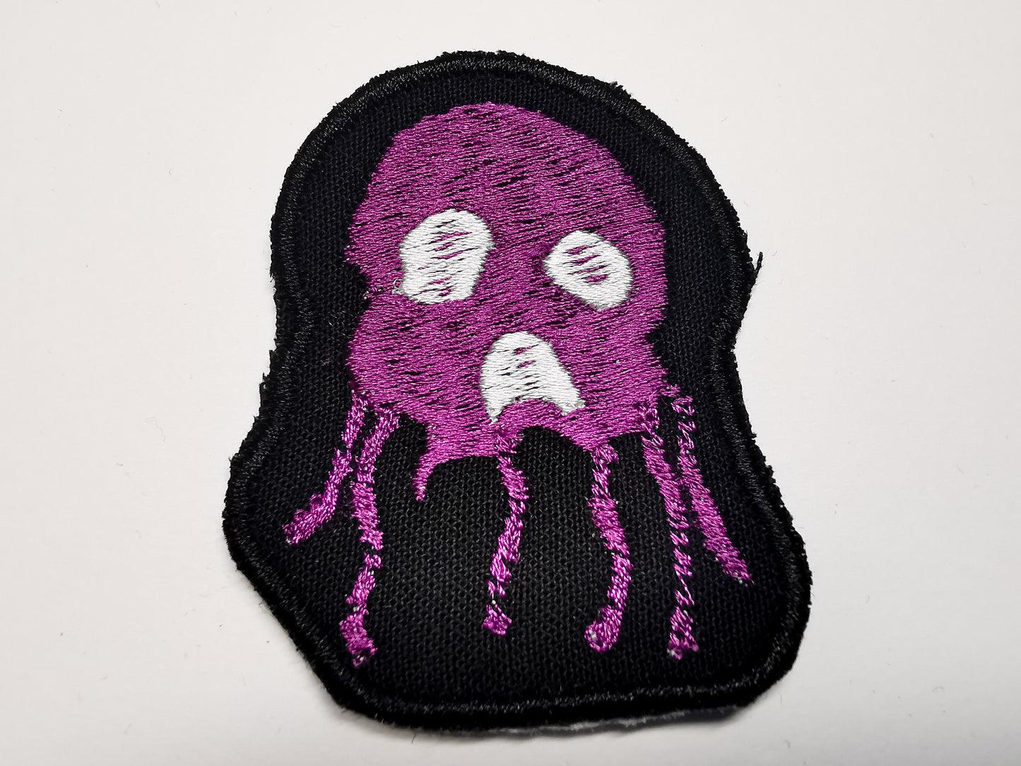 Creepy Jellyfish Skull Embroidered Patch