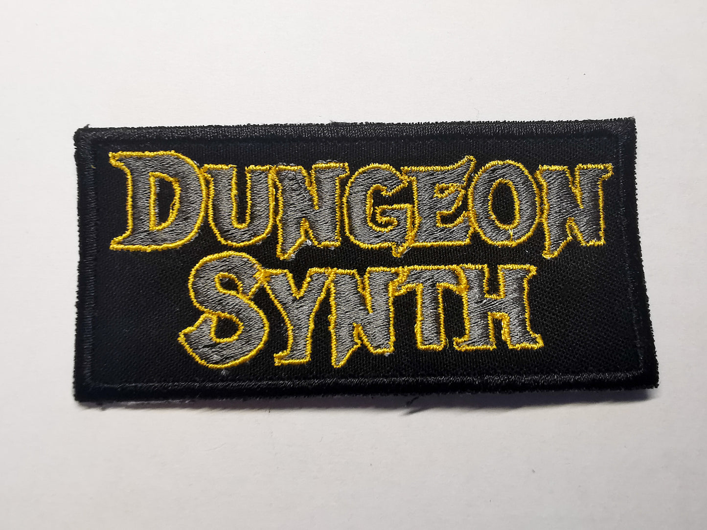 Dungeon Synth Embroidered Patch Gold and Pewter