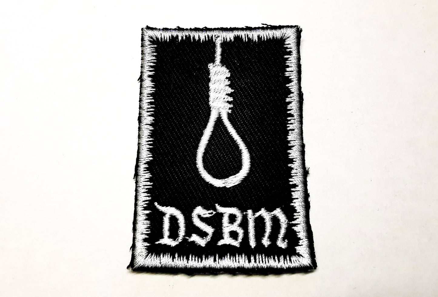 Depressive Black Metal Embroidered Patch White Snowy