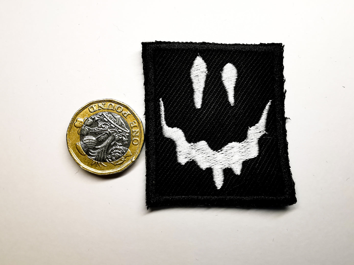 Melting Face Embroidered Patch For Horror Movie Fans and Gamers Metal Music