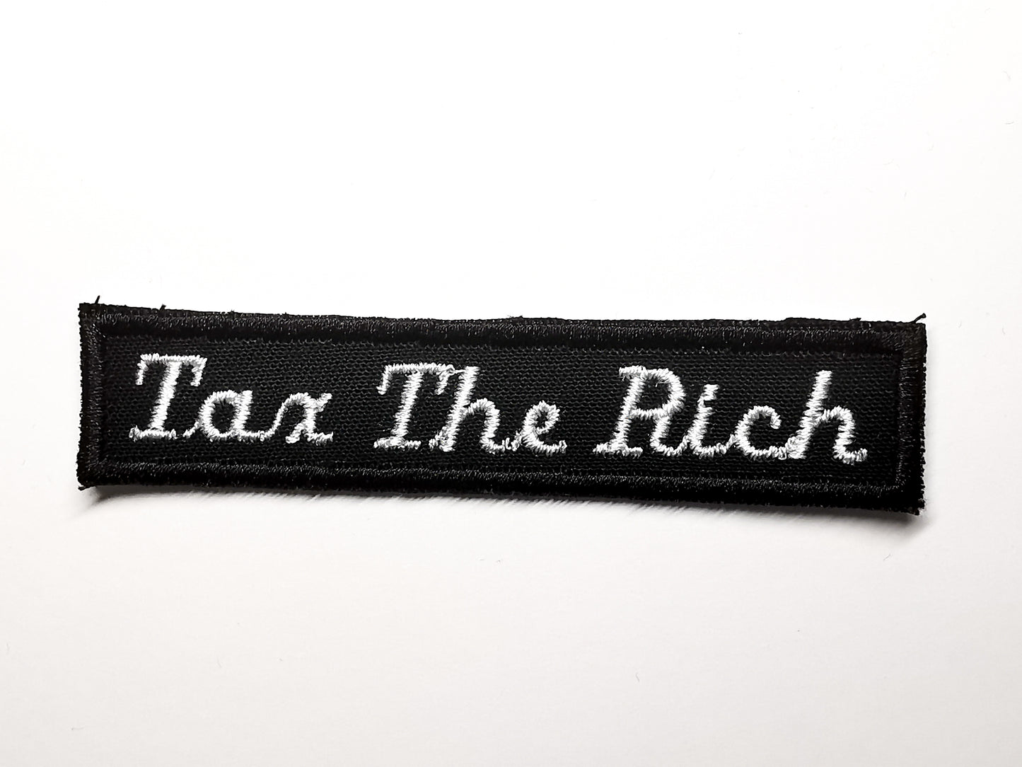 Tax The Rich Mini Embroidered Patch Politics Punk