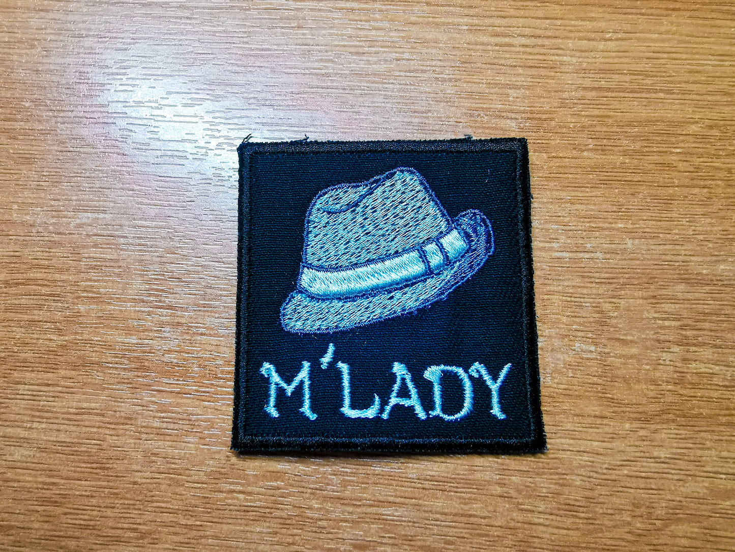M'Lady Neckbeard Funny Embroidered Patch Sarcastic Patch