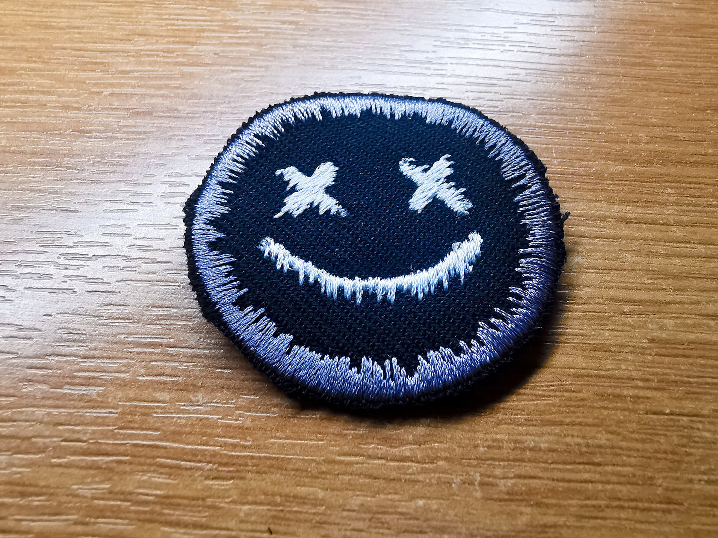 Dripping Face Iron On Embroidered Patch Pop Punk Skater Alternative Gothic Metal Gift