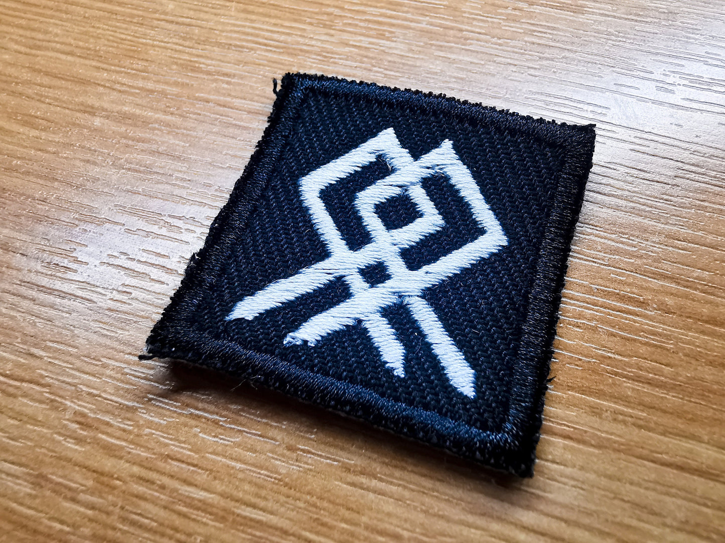 Odal Bindrune Viking Patch Iron On Embroidered Norse Heathenry Bind Runes