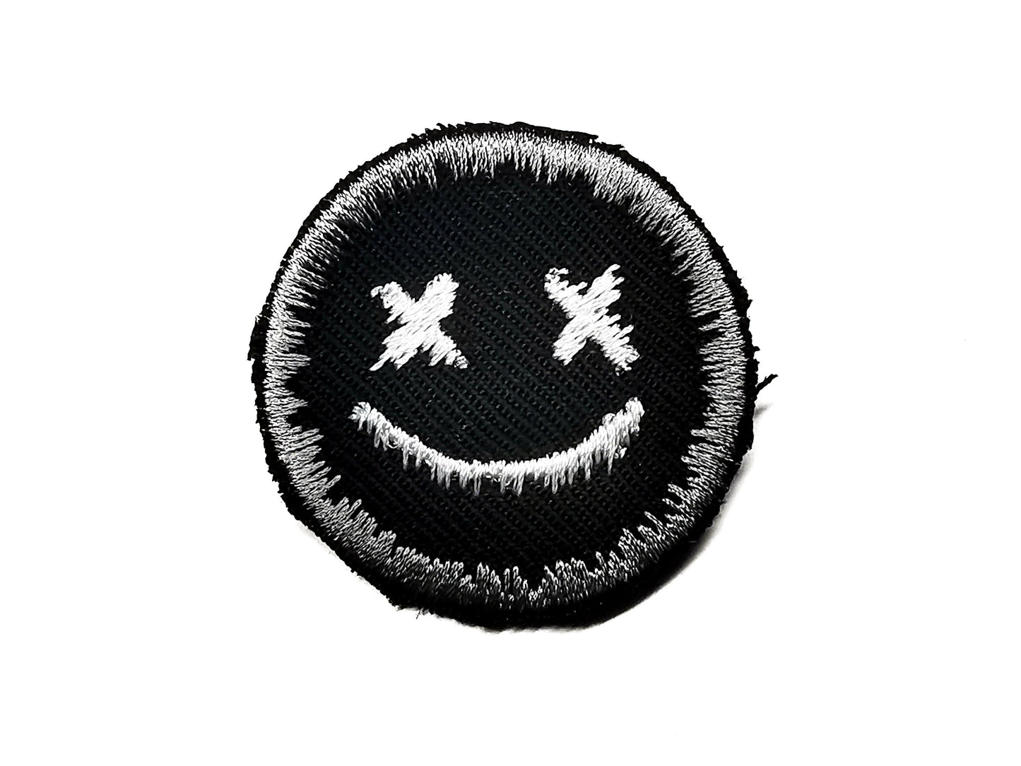 Dripping Face Iron On Embroidered Patch Pop Punk Skater Alternative Gothic Metal Gift