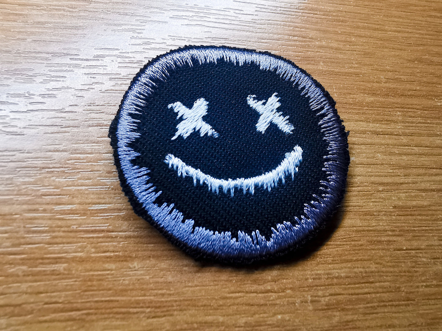 Dripping Face Iron On Embroidered Patch Pop Punk Skater Alternative Gothic Metal Gift
