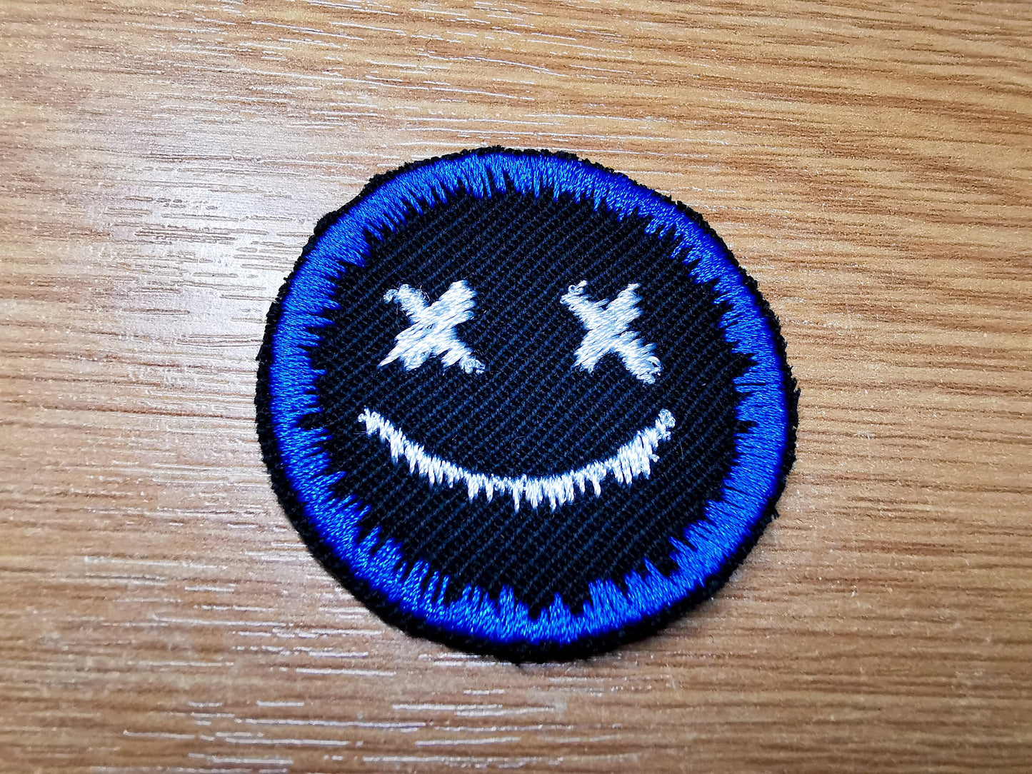 Dripping Face Iron On Embroidered Patch Pop Punk Skater Alternative Gothic Metal Gift