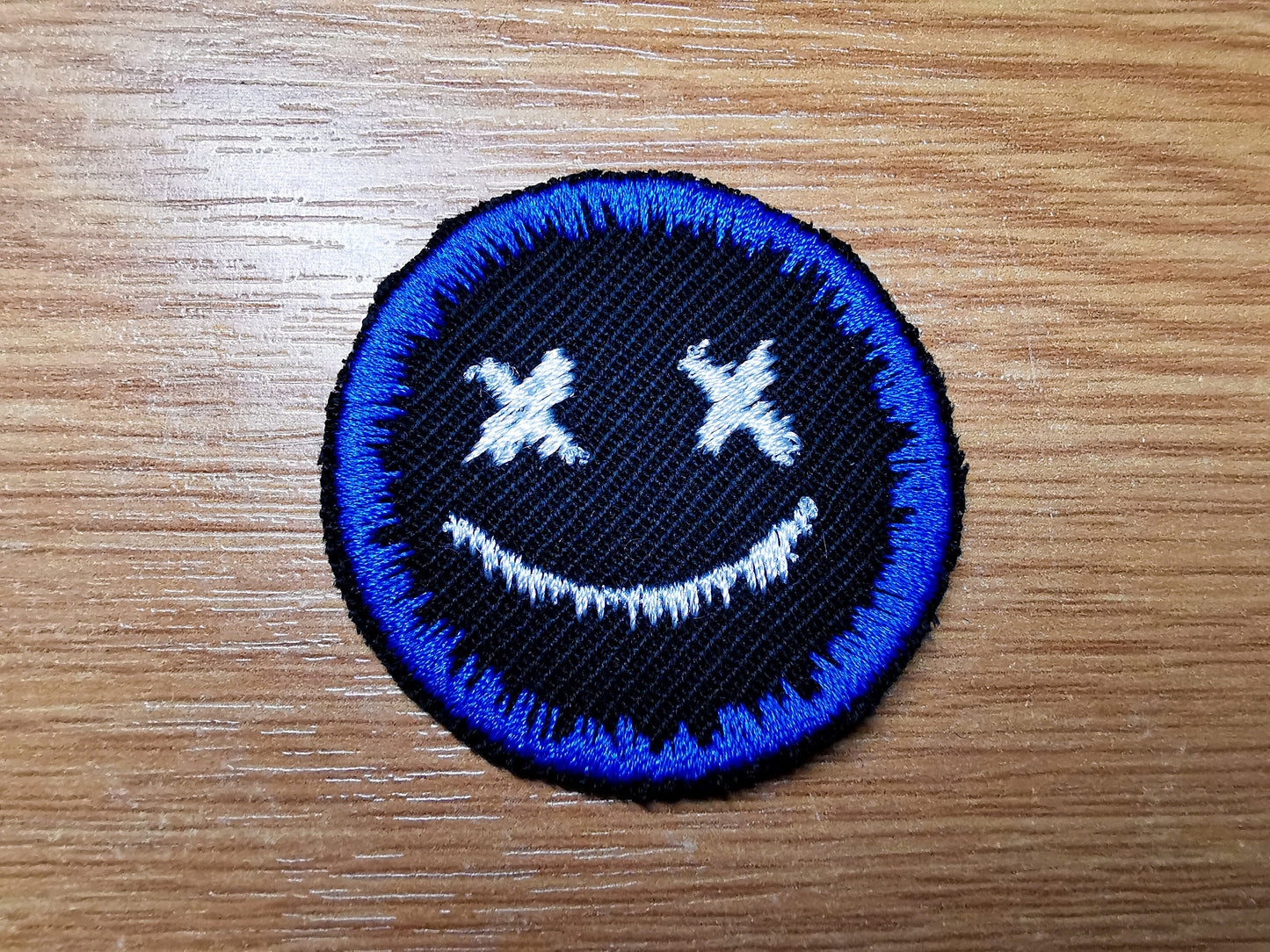 Dripping Face Iron On Embroidered Patch Pop Punk Skater Alternative Gothic Metal Gift
