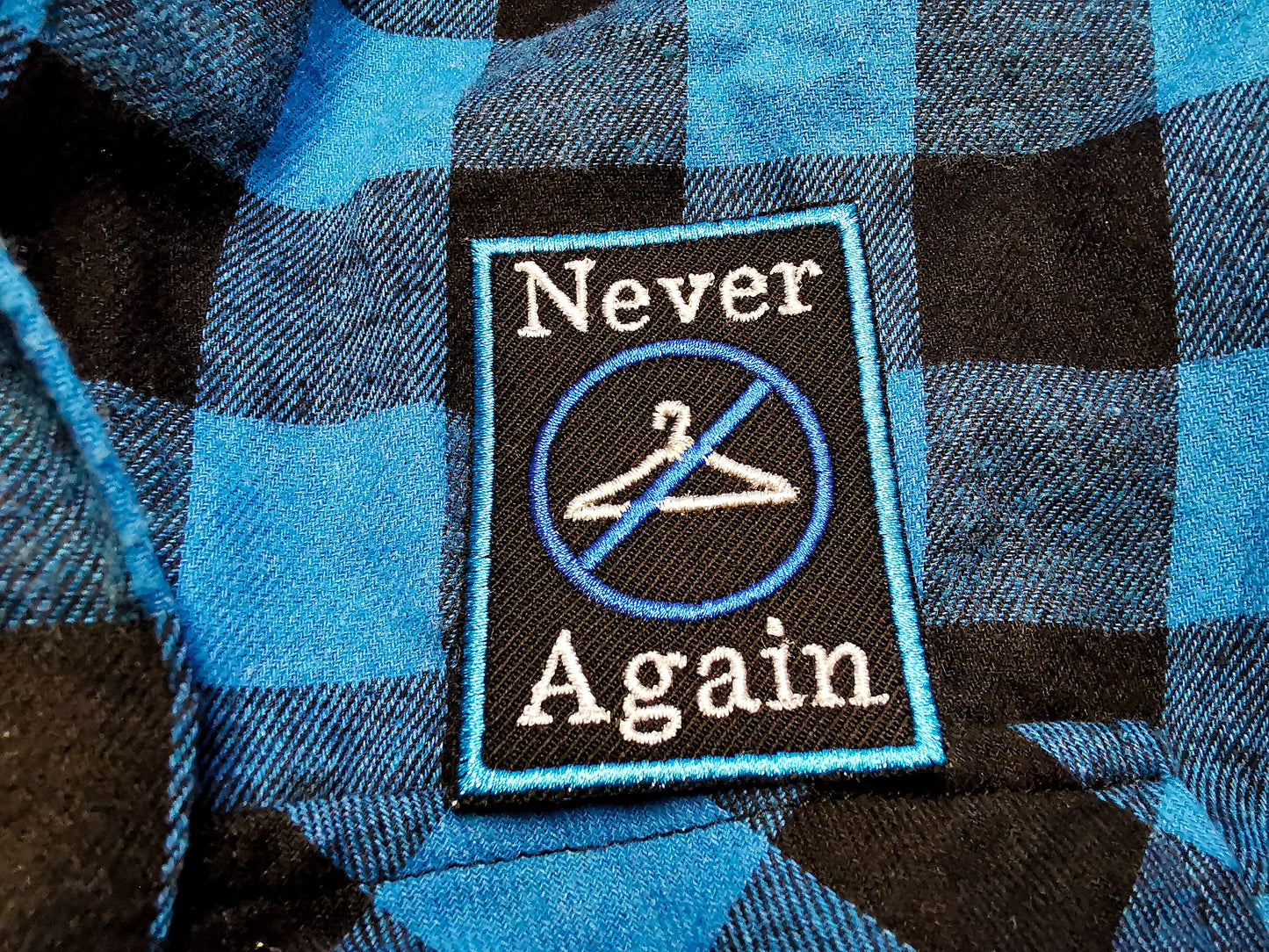 Never Again Abortion Rights Pro Choice Roe V Wade Two Shades of Blue