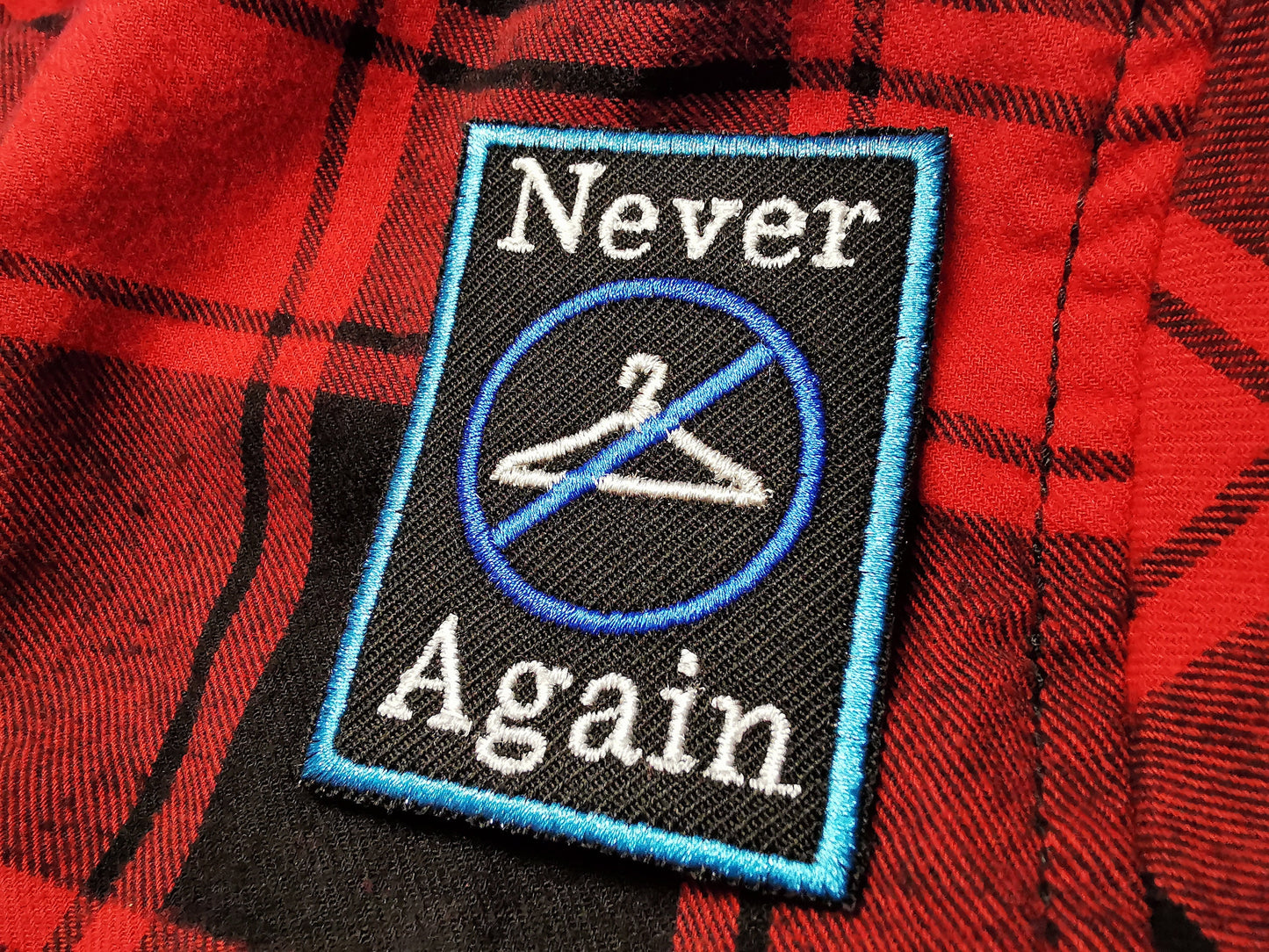 Never Again Abortion Rights Pro Choice Roe V Wade Two Shades of Blue