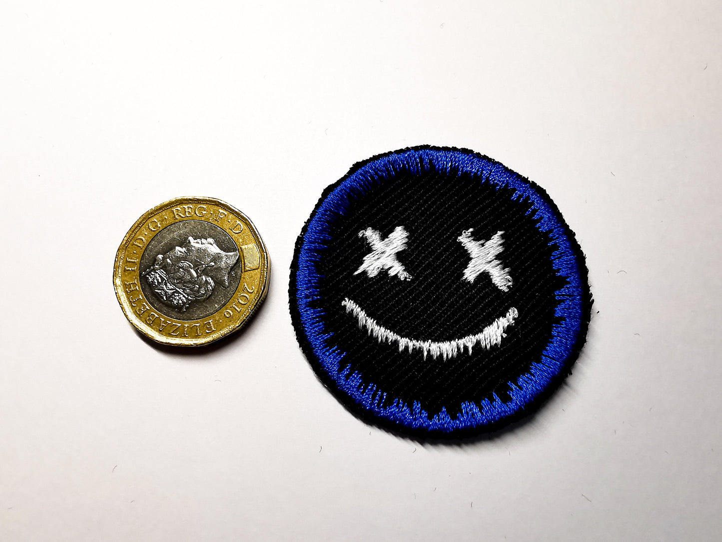 Dripping Face Iron On Embroidered Patch Pop Punk Skater Alternative Gothic Metal Gift