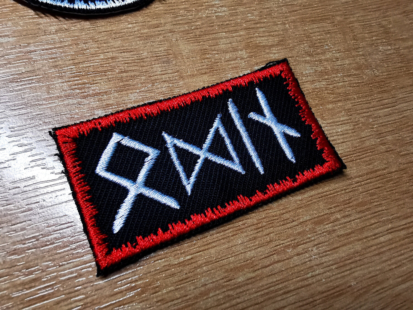 Odin Vikings Rune Iron On Embroidered Patch Elder Futhark Translated Odal Urus