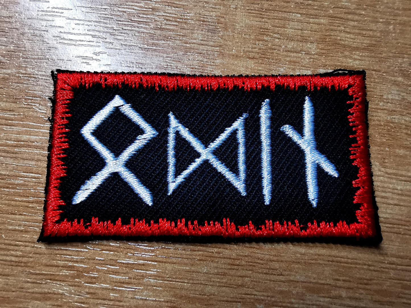Odin Vikings Rune Iron On Embroidered Patch Elder Futhark Translated Odal Urus
