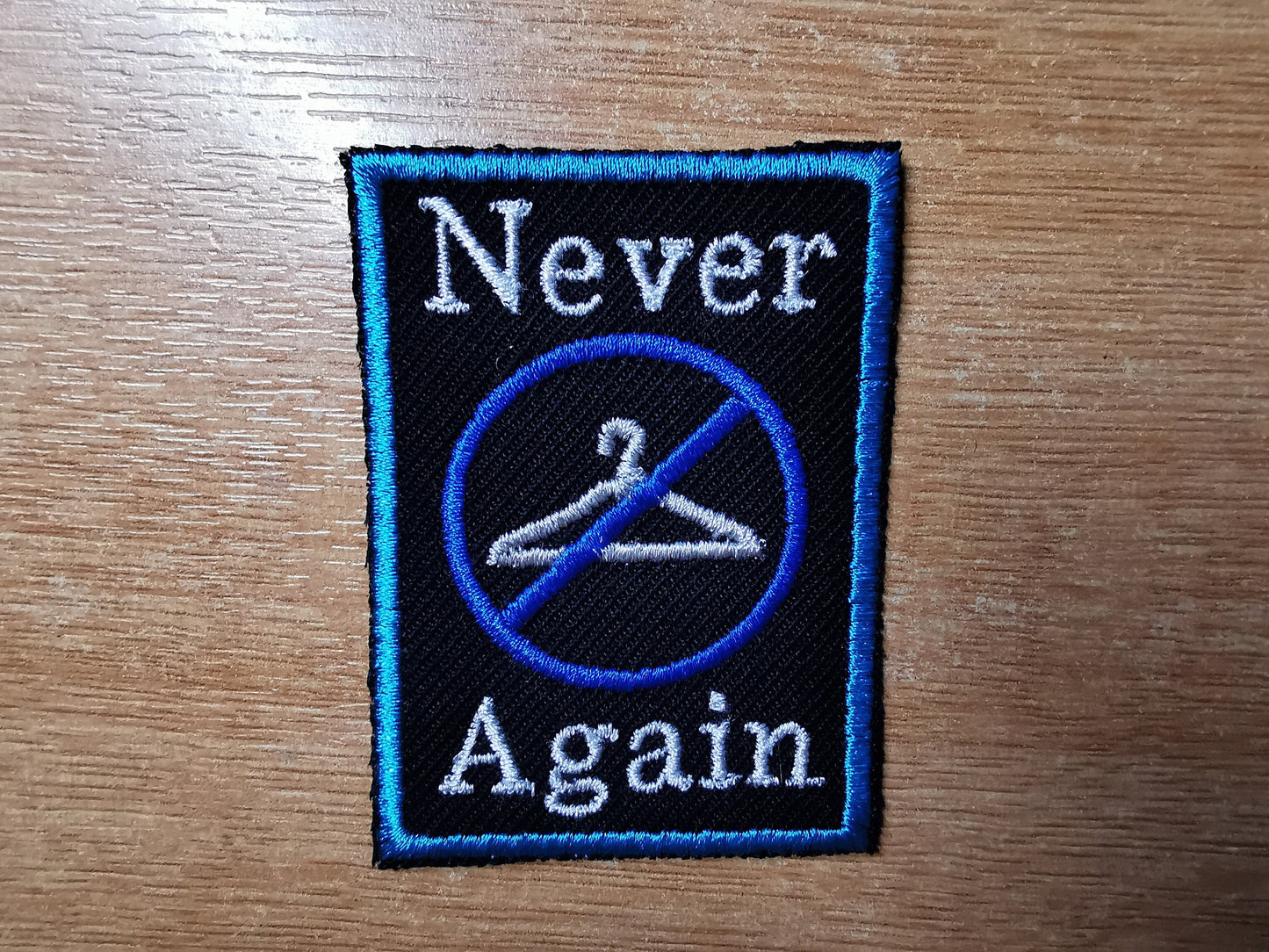Never Again Abortion Rights Pro Choice Roe V Wade Two Shades of Blue