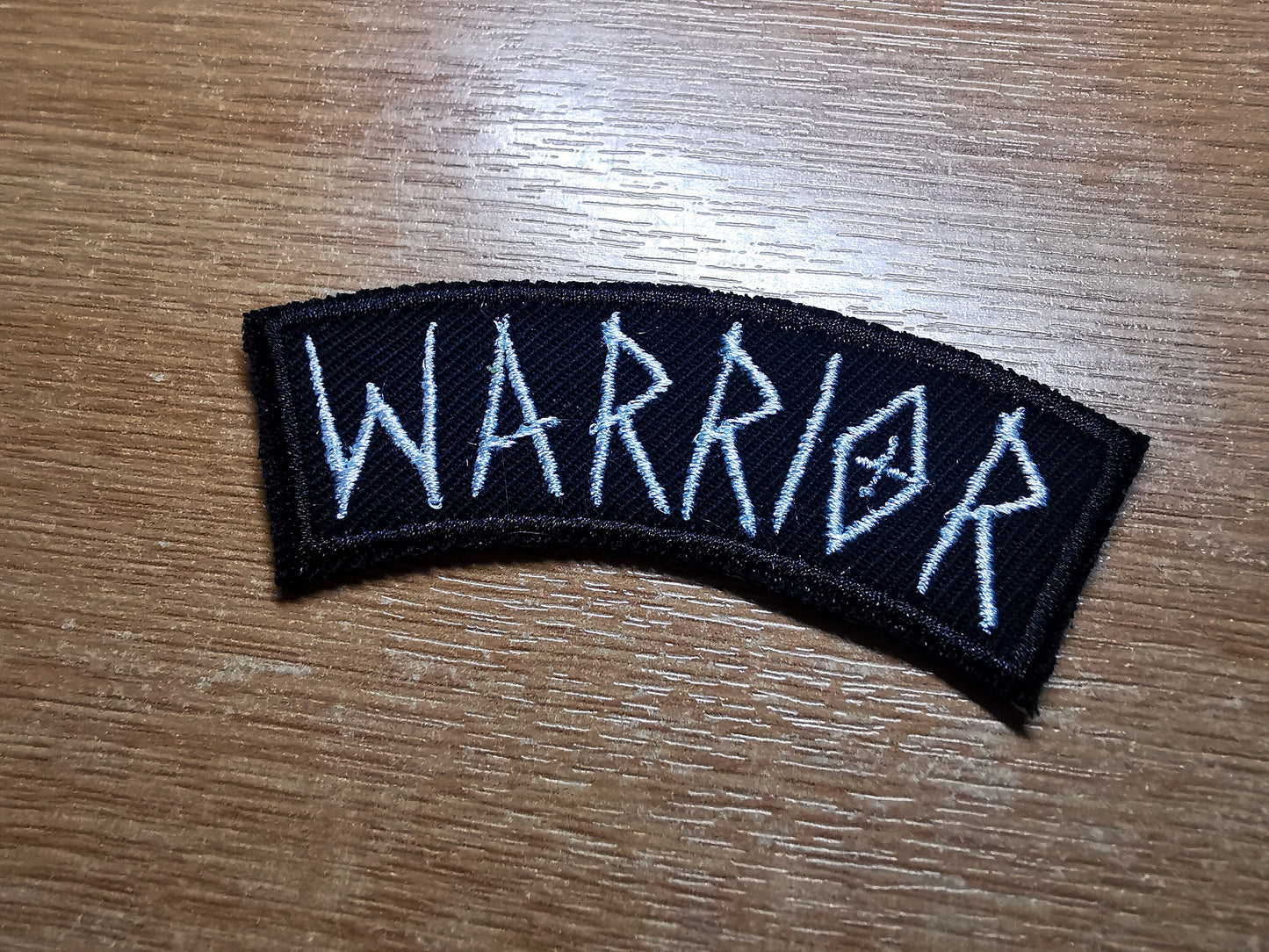 Warrior Arched Embroidered Patch Viking Shieldmaiden Norse Inspired Patches