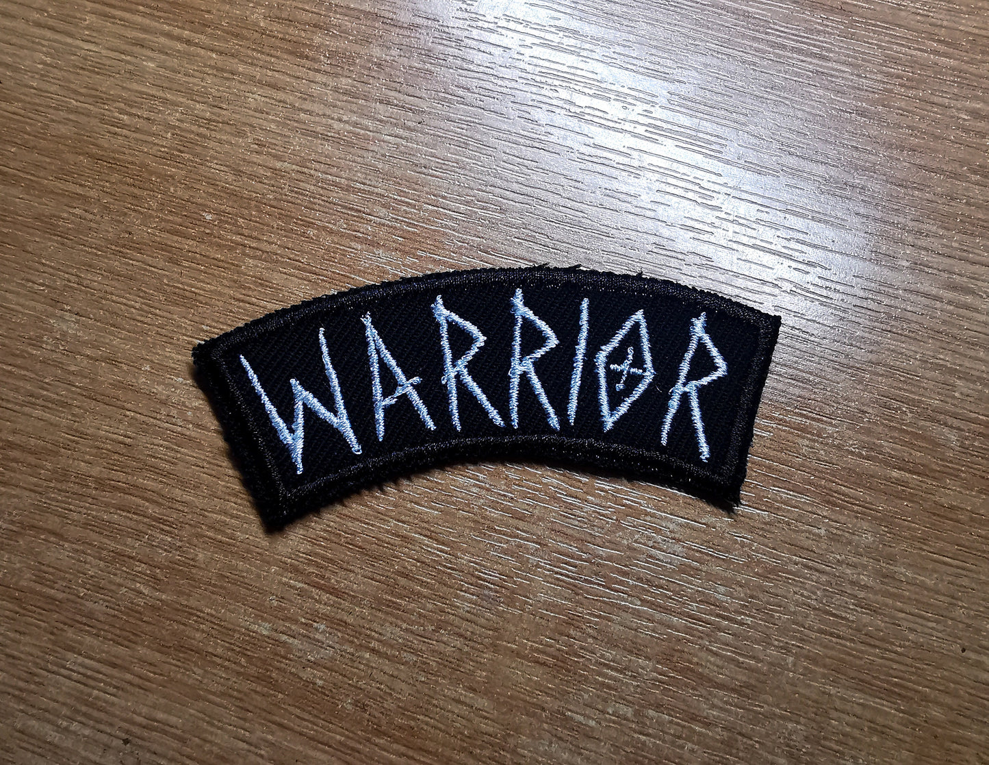 Warrior Arched Embroidered Patch Viking Shieldmaiden Norse Inspired Patches
